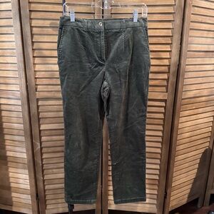 Appleseeds Petite Corduroy Button Pants Green Size 6P